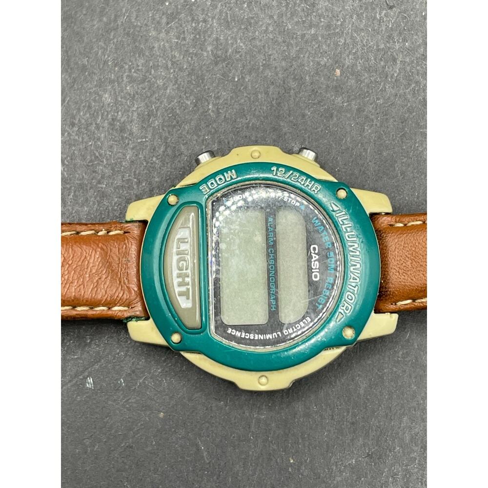 Casio LW-22H Illuminator Digital 12/24 Hour Unisex Watch 50m Teal Blue Brown